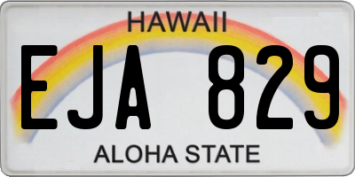 HI license plate EJA829