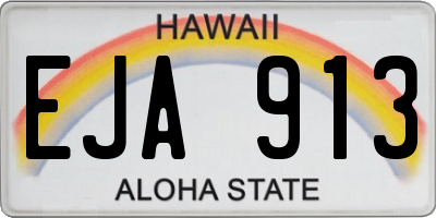 HI license plate EJA913