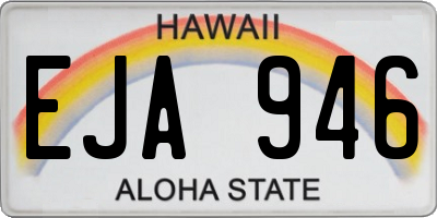 HI license plate EJA946