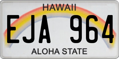 HI license plate EJA964