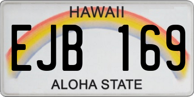 HI license plate EJB169