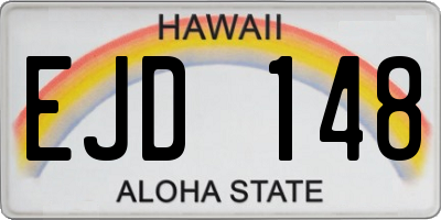 HI license plate EJD148