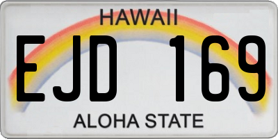 HI license plate EJD169