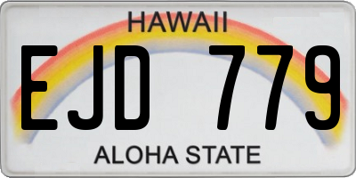 HI license plate EJD779