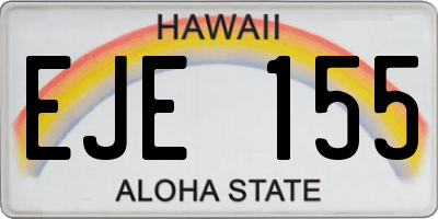 HI license plate EJE155