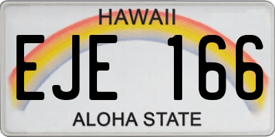 HI license plate EJE166