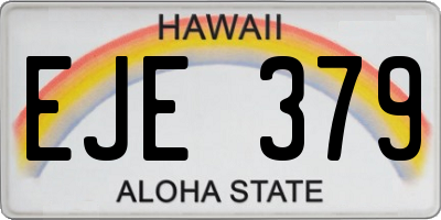 HI license plate EJE379