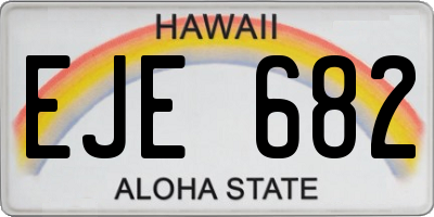 HI license plate EJE682