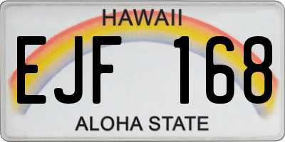 HI license plate EJF168