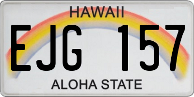 HI license plate EJG157