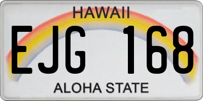 HI license plate EJG168