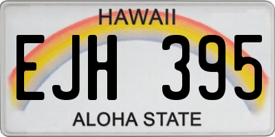 HI license plate EJH395