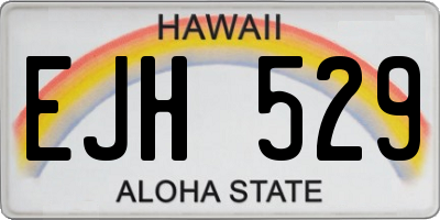 HI license plate EJH529