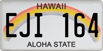 HI license plate EJI164