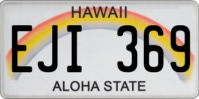 HI license plate EJI369