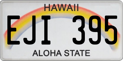 HI license plate EJI395