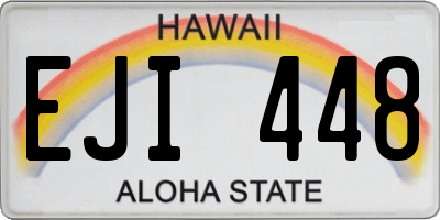 HI license plate EJI448