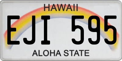 HI license plate EJI595