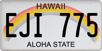 HI license plate EJI775