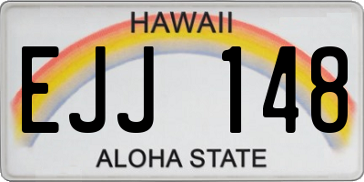 HI license plate EJJ148