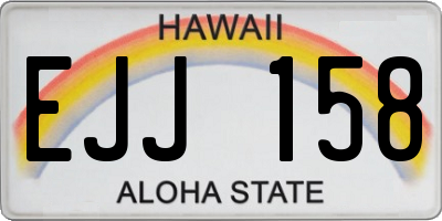 HI license plate EJJ158