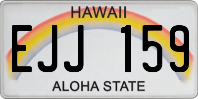HI license plate EJJ159