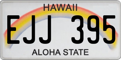 HI license plate EJJ395