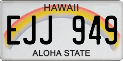 HI license plate EJJ949