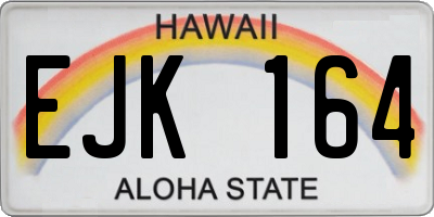 HI license plate EJK164