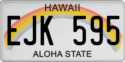 HI license plate EJK595