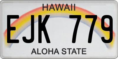HI license plate EJK779
