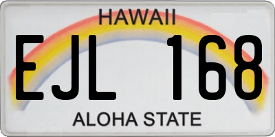 HI license plate EJL168