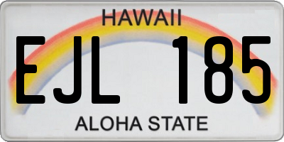 HI license plate EJL185