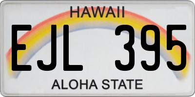 HI license plate EJL395