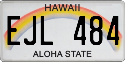 HI license plate EJL484