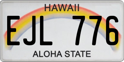 HI license plate EJL776