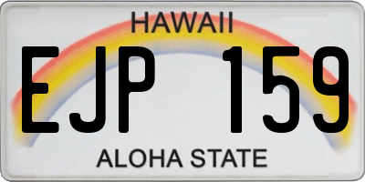 HI license plate EJP159