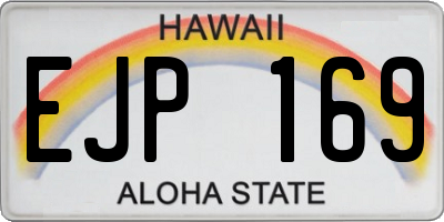 HI license plate EJP169