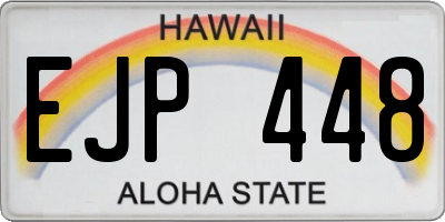 HI license plate EJP448