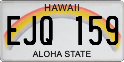 HI license plate EJQ159