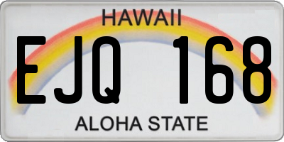HI license plate EJQ168