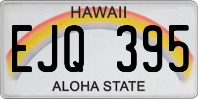 HI license plate EJQ395