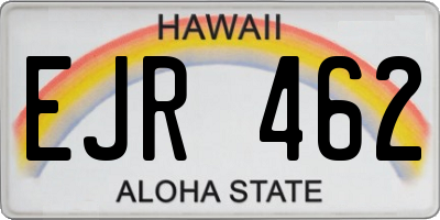 HI license plate EJR462