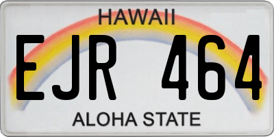 HI license plate EJR464