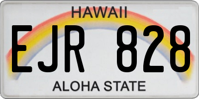 HI license plate EJR828