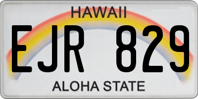 HI license plate EJR829