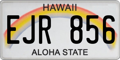HI license plate EJR856