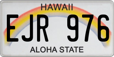 HI license plate EJR976