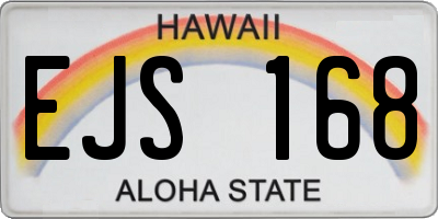 HI license plate EJS168