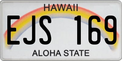 HI license plate EJS169